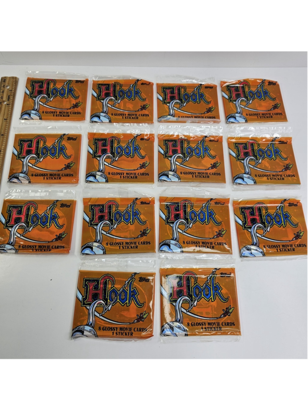 1991 Topps Hook Glossy Movie Cards 14 Sealed Packs. Pirate pirates